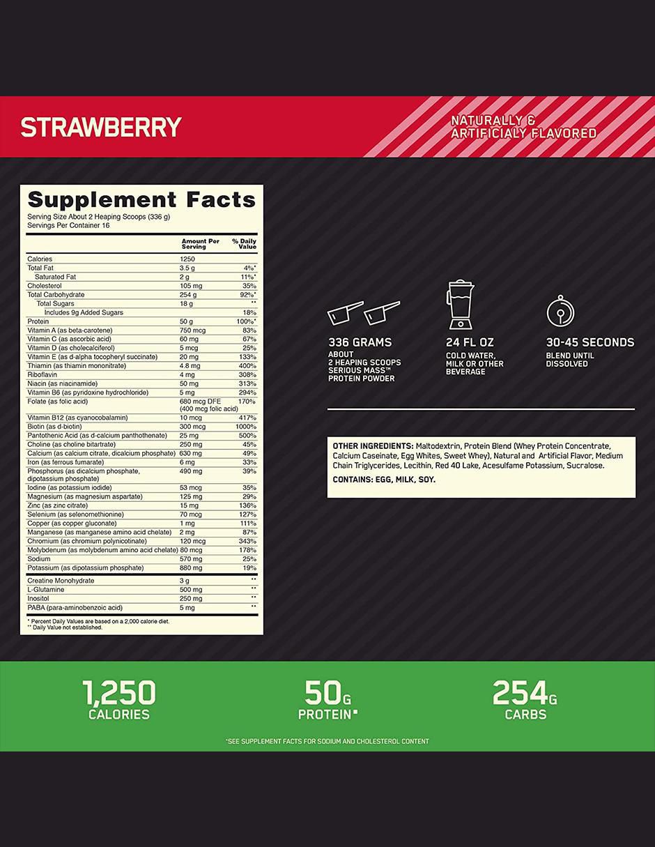 Suplemento alimenticio sabor fresa de 5.44 kg 3