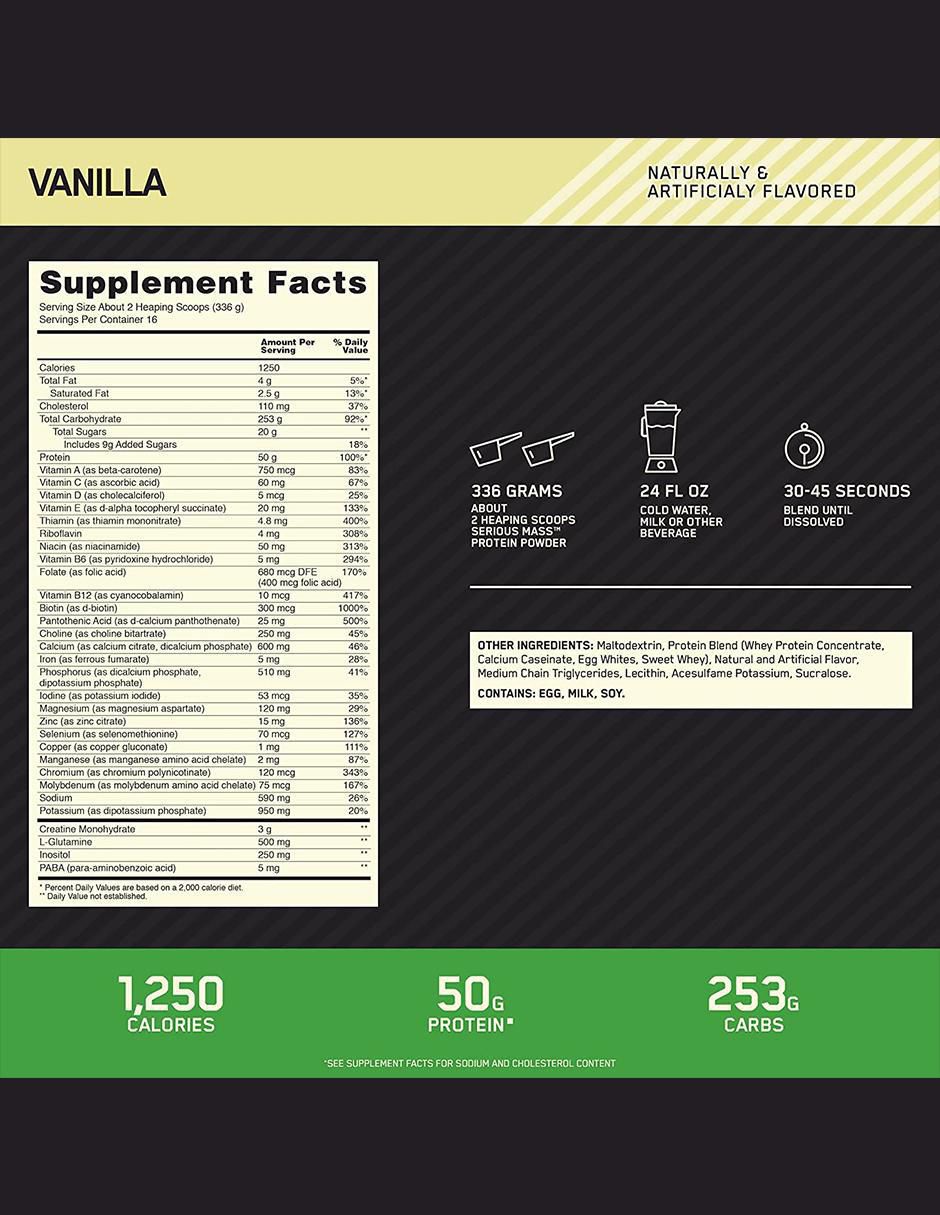 Suplemento alimenticio sabor vainilla de 5.44 kg 3