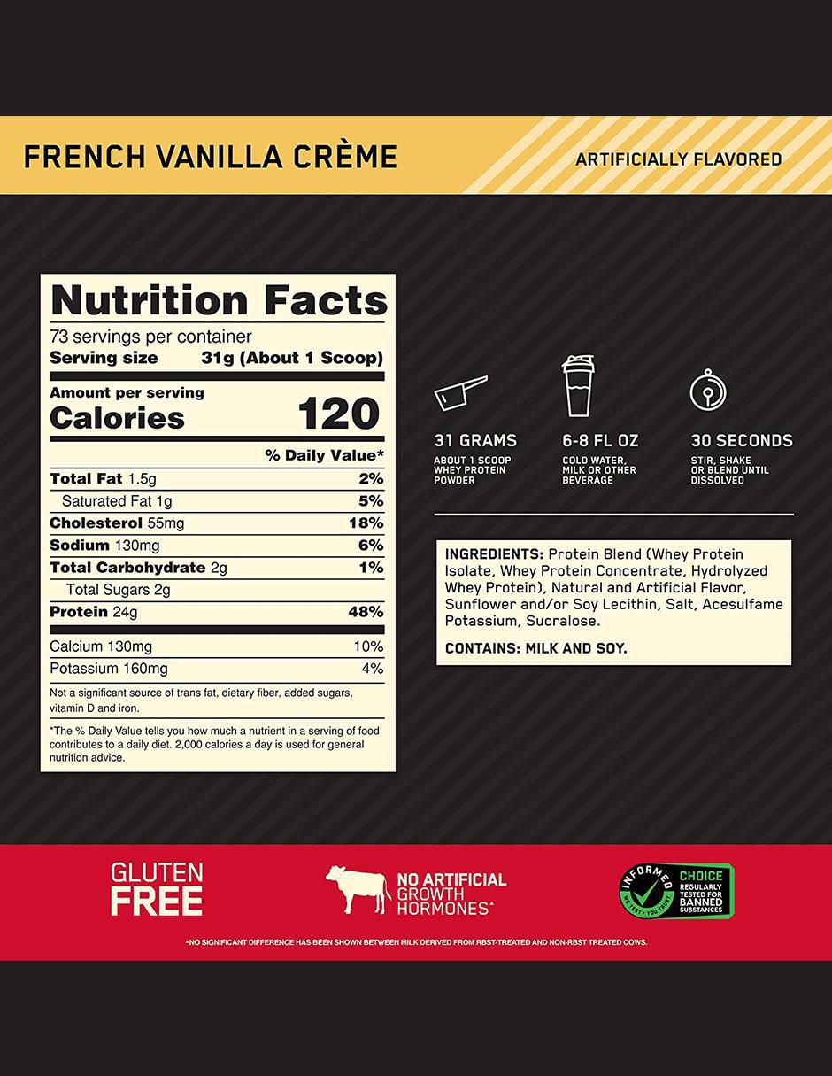 Proteína sabor vainilla de 2.27 kg 3