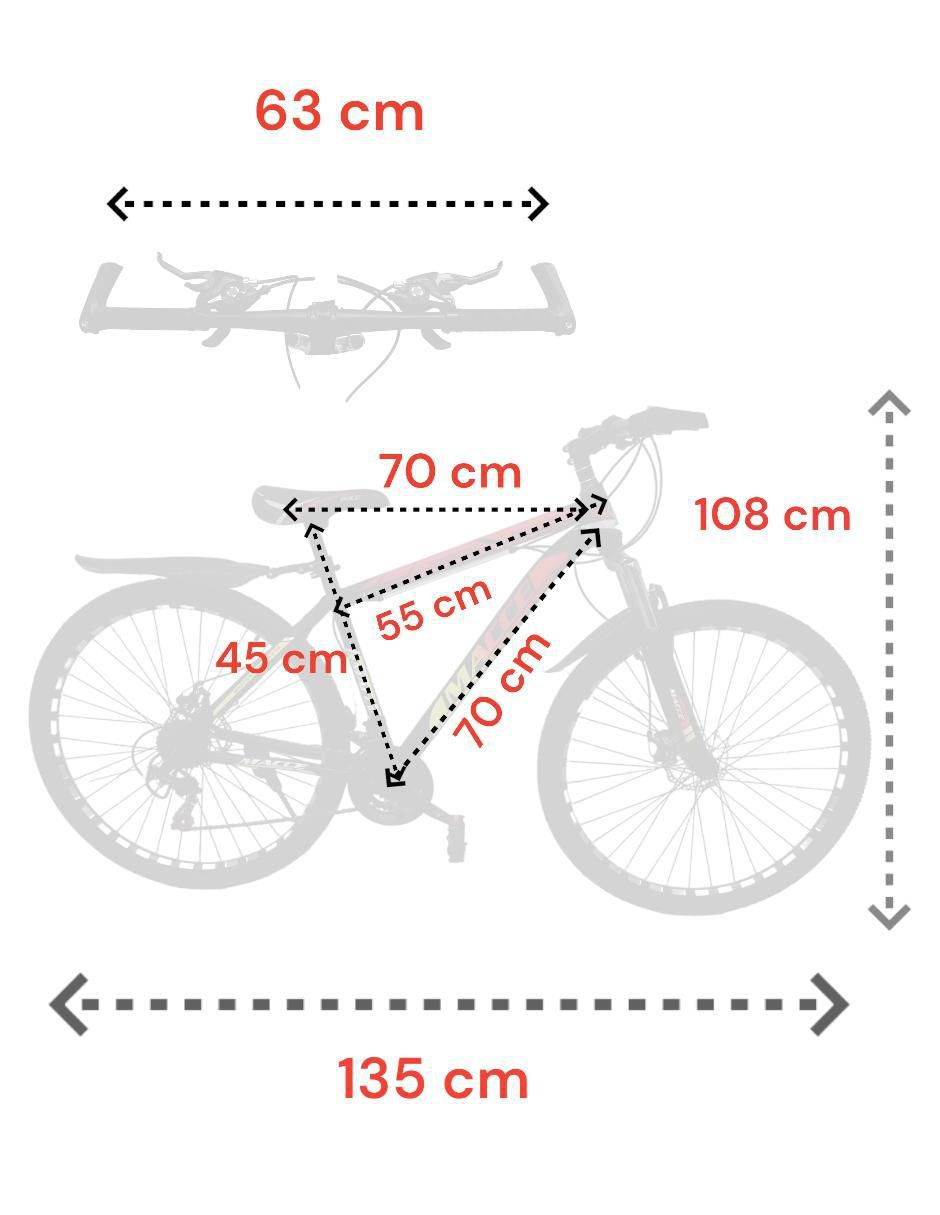 Bicicleta de montaña rodada 29 fitness unisex 5