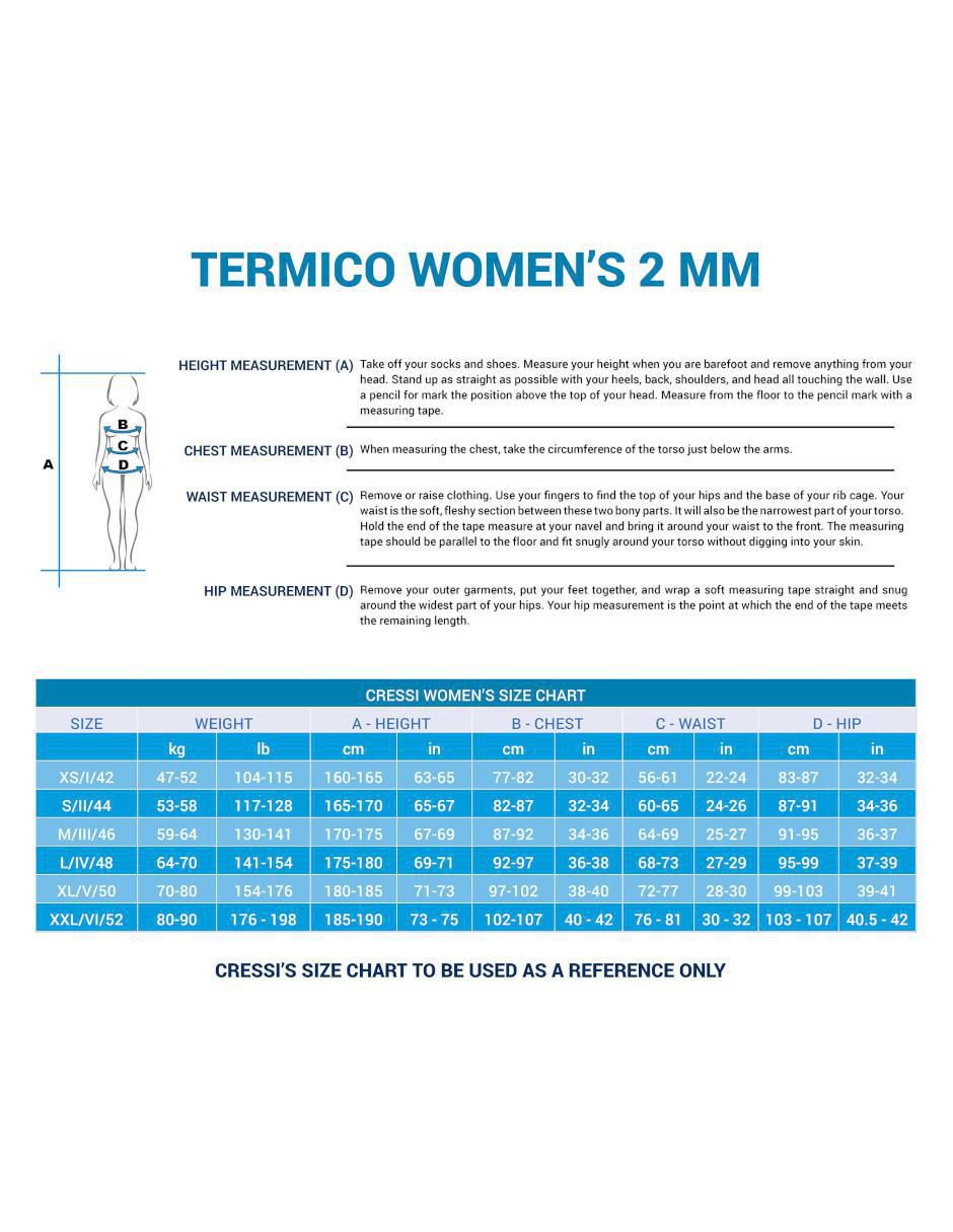 Traje de buceo adulto mujer 2 mm termico lady 2