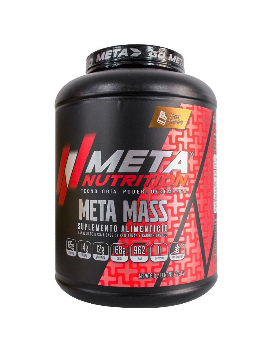 Meta Mass con vitamina d 23 y minerales sabor chocolate de 2.72 kg 1