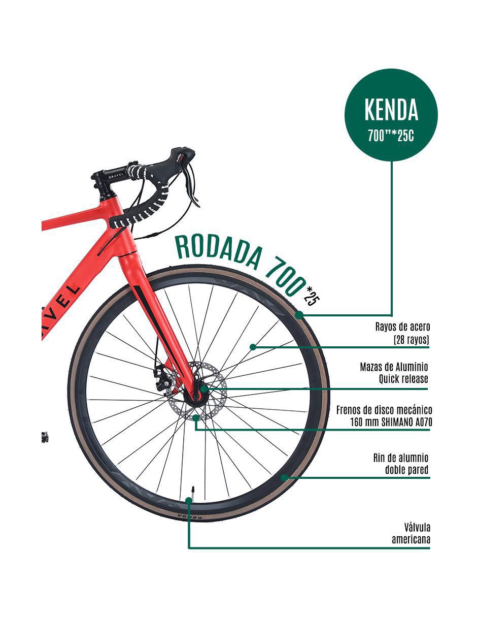 Bicicleta de ruta rodada 700 unisex 3