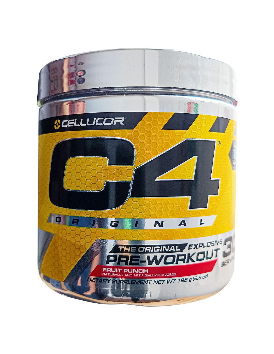C4 Original con vitamina d 23 y minerales sabor ponche de frutas de 195 g