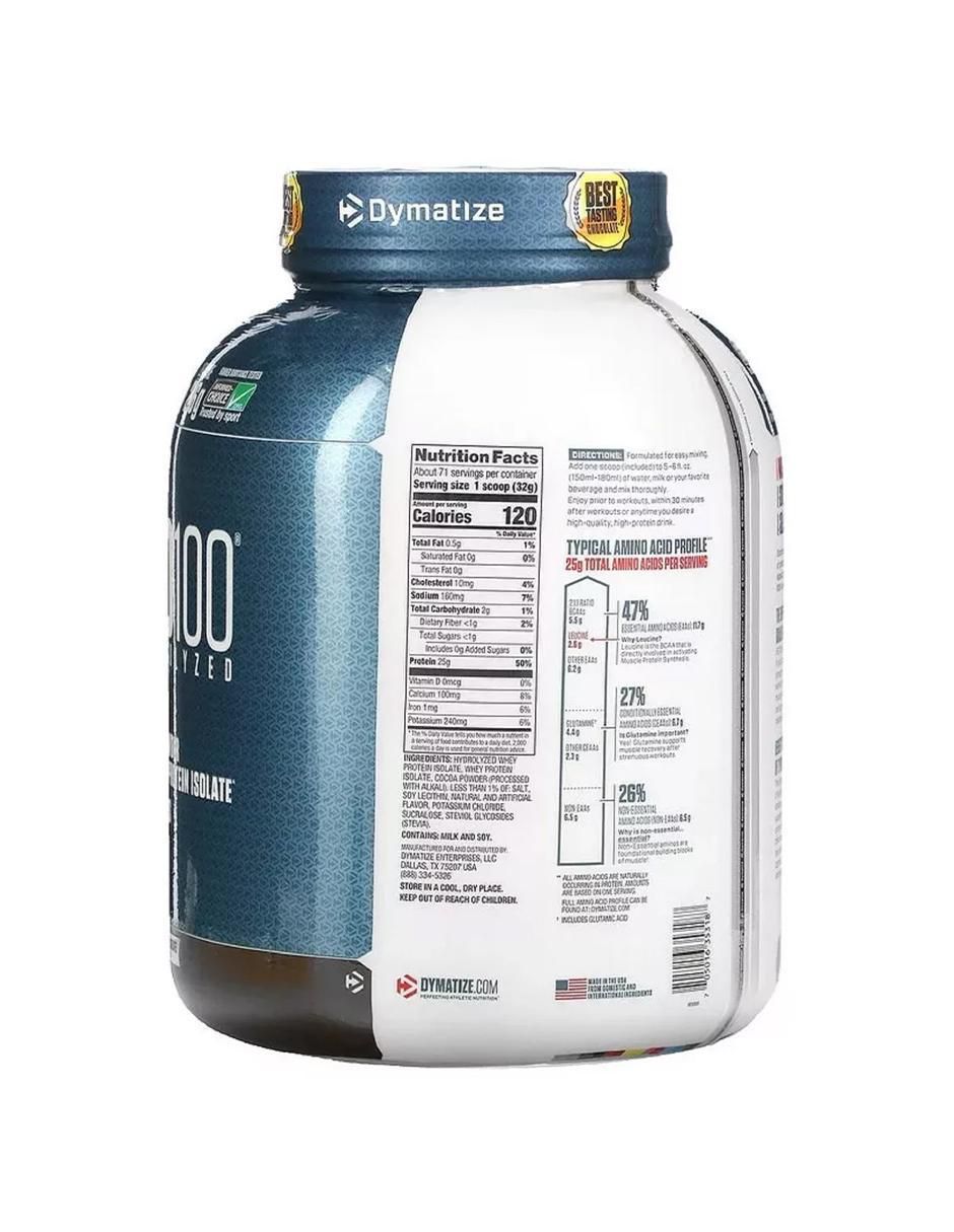 ISO100 con vitamina d 23 y minerales sabor chocolate de 5 lb 2