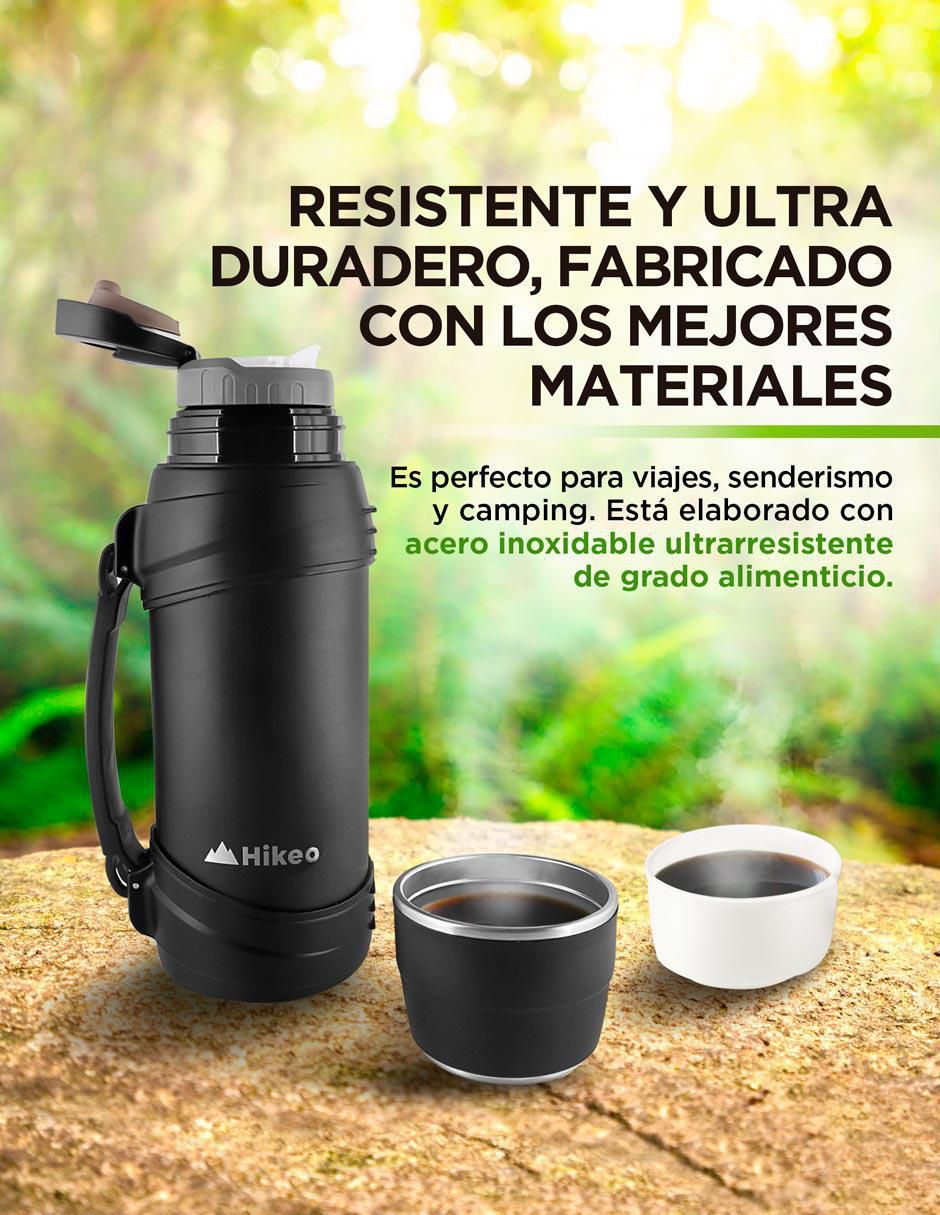 Termo de acero inoxidable con tapa rosca 1 L 4