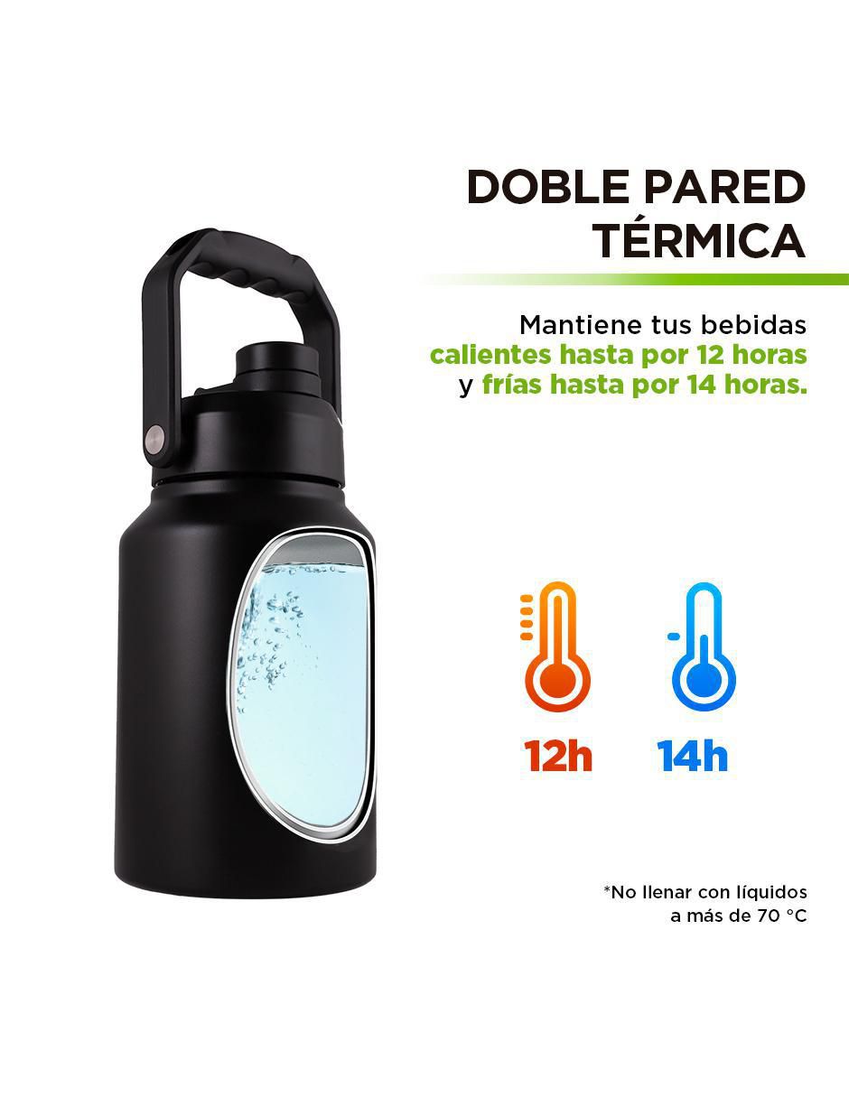Termo de acero inoxidable con tapa rosca 2 L 3