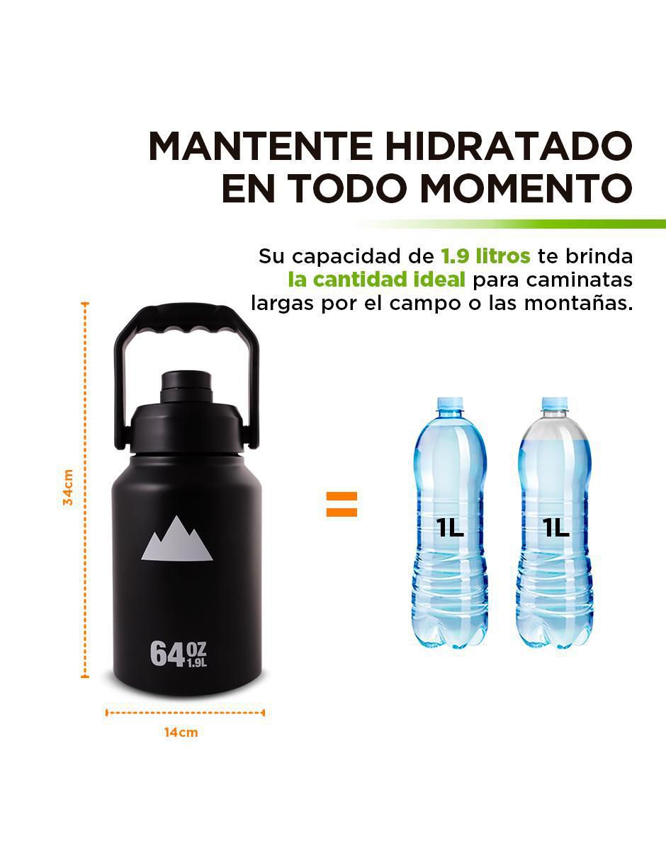 Termo de acero inoxidable con tapa rosca 2 L 6