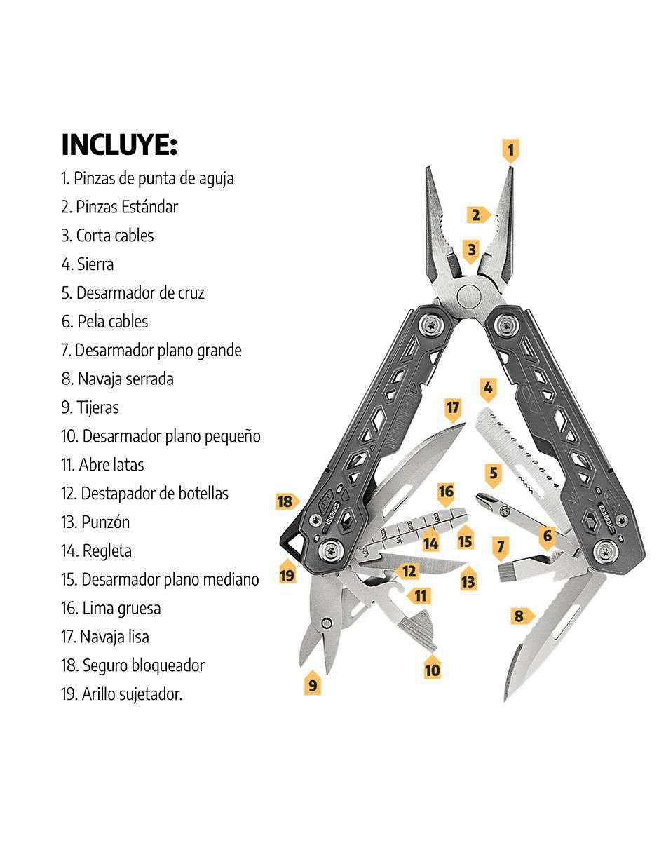 Multiherramienta plegable Truss Gray 10