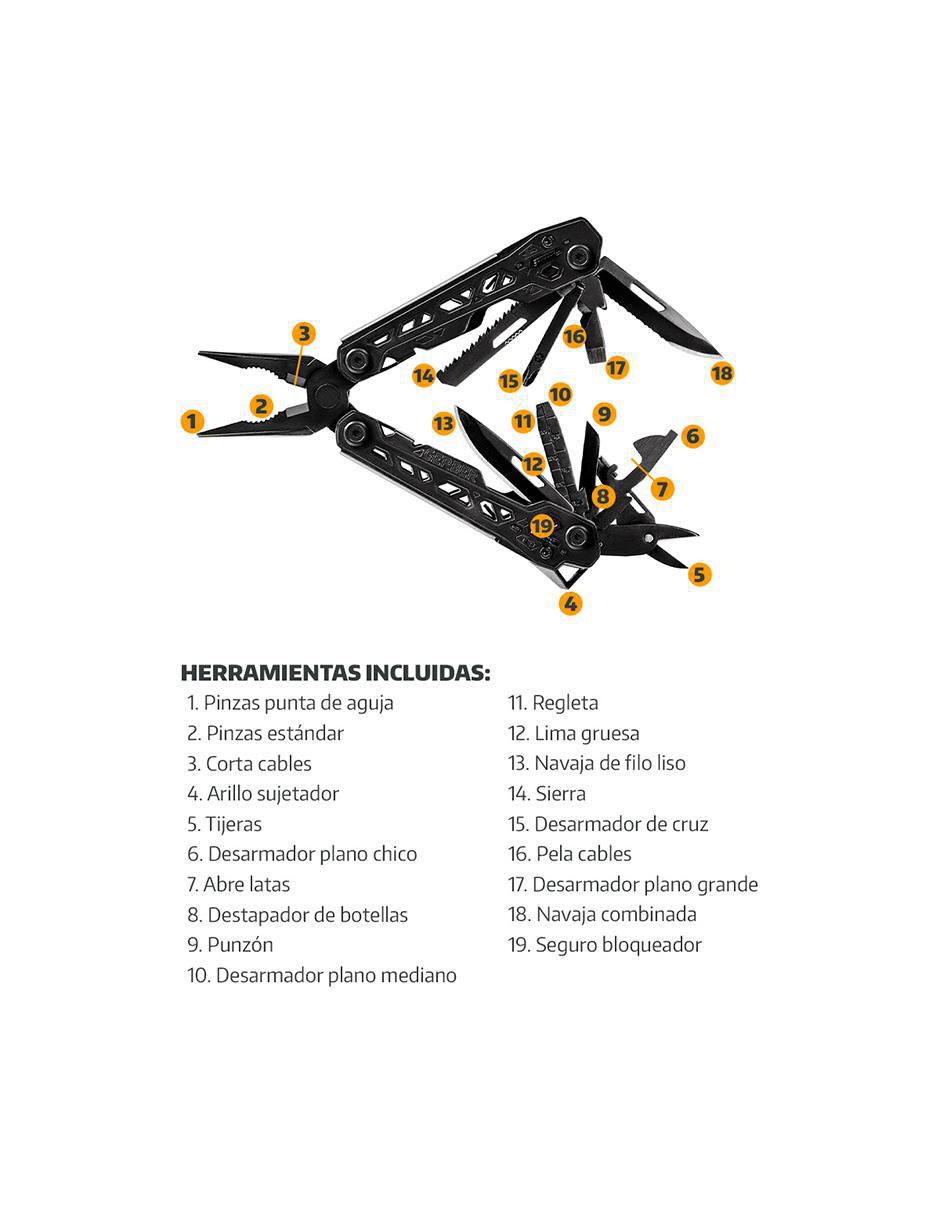 Multiherramienta plegable Truss Black 8
