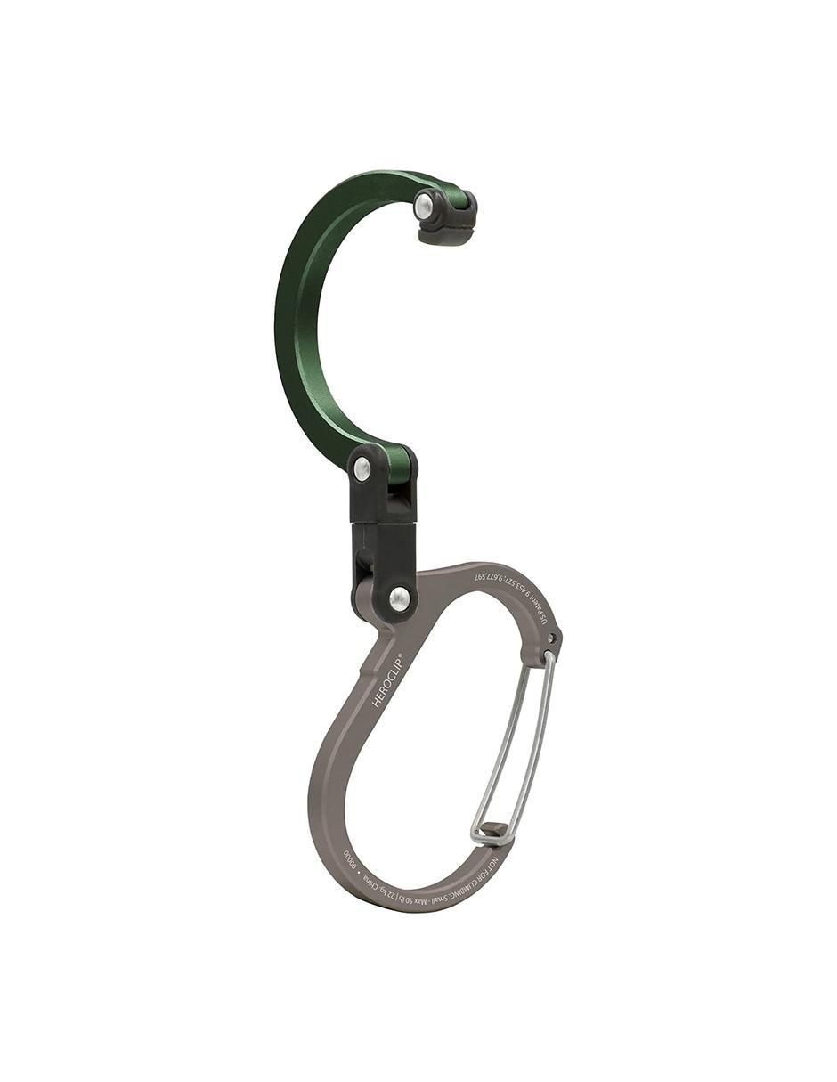 Mosqueton para campismo Heroclip Medium Green 2