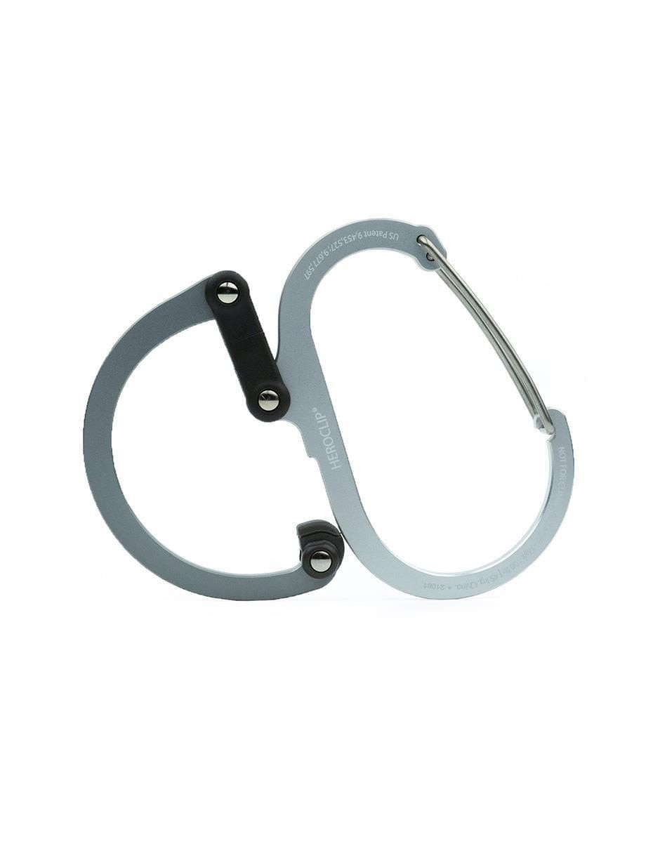 Mosqueton para campismo Heroclip Large Silver 2