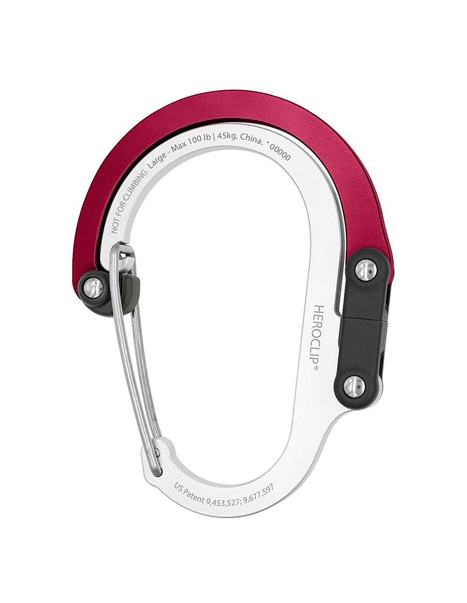 Mosqueton para campismo Heroclip MEedium Red