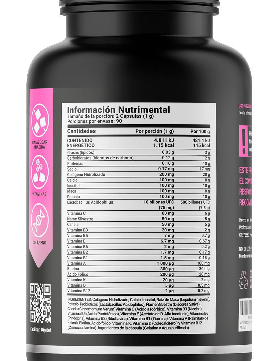 Womens Multi Matur3 con colágeno hidrolizado, biotina y ácido hialurónico 2