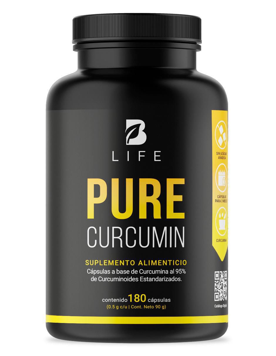 Pure Curcumin con curcumina al 95% de curcuminoides de 180 cápsulas Pure Curcumin con curcumina al 95% de curcuminoides de 180 cápsulas