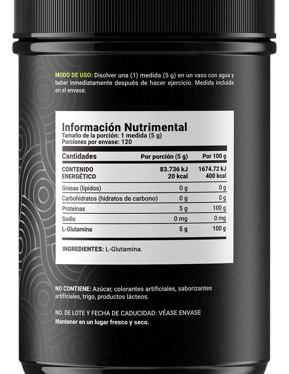 Pure Glutamine con l-glutamina de 600 g 2