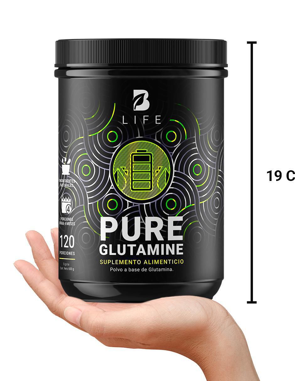 Pure Glutamine con l-glutamina de 600 g 3