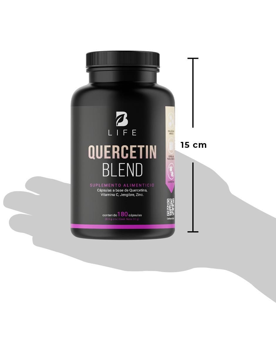 Quercetin Blend con quercetina, vitamina C, jengibre y zinc de 180 cápsulas 4