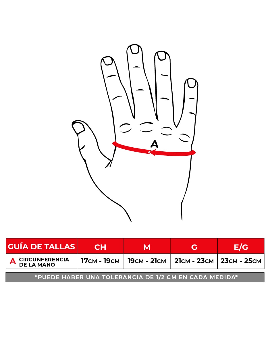 GUANTES RDX UNISEX A MARCIAL, CH, ROJO