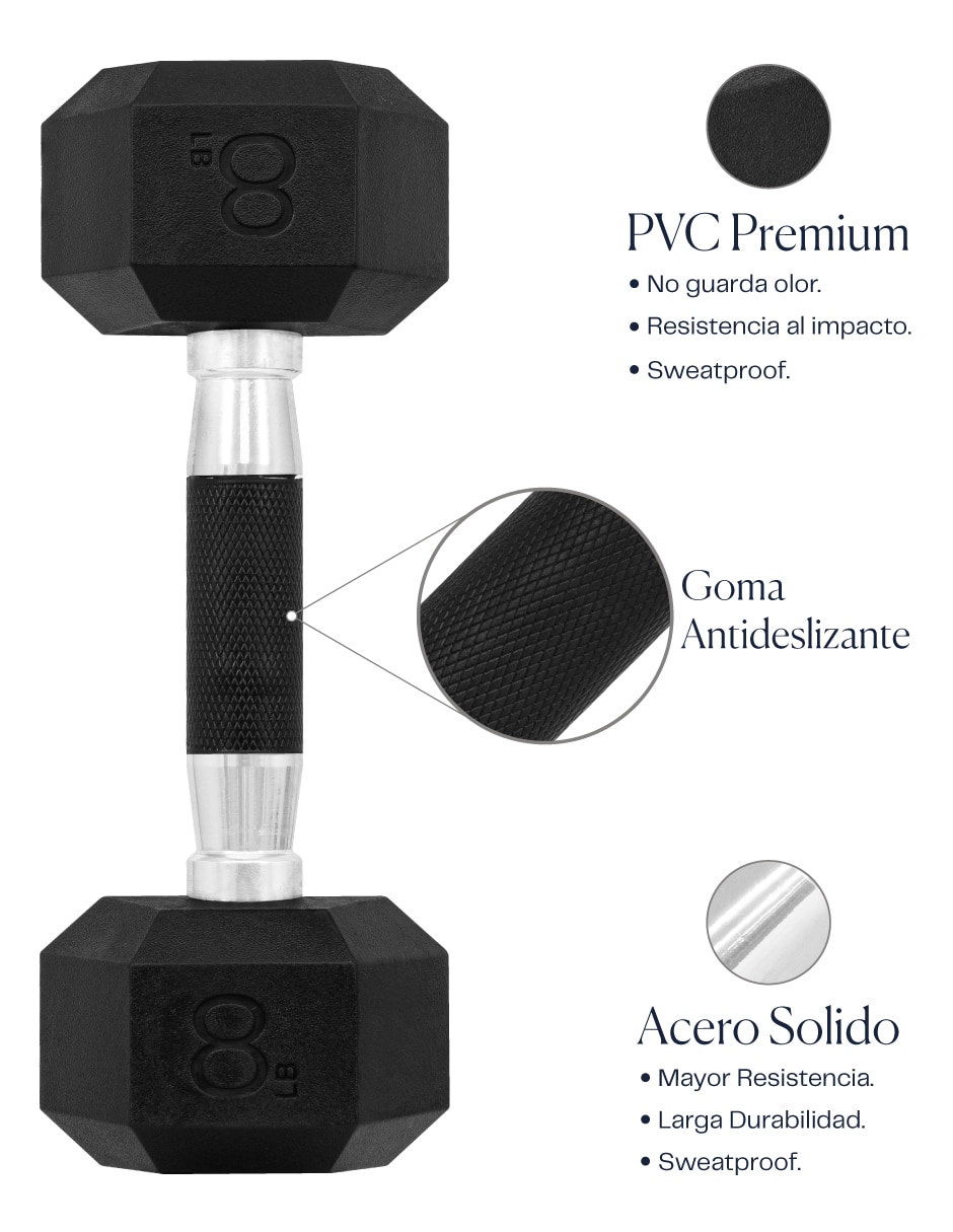 Set mancuernas de peso fijo 6
