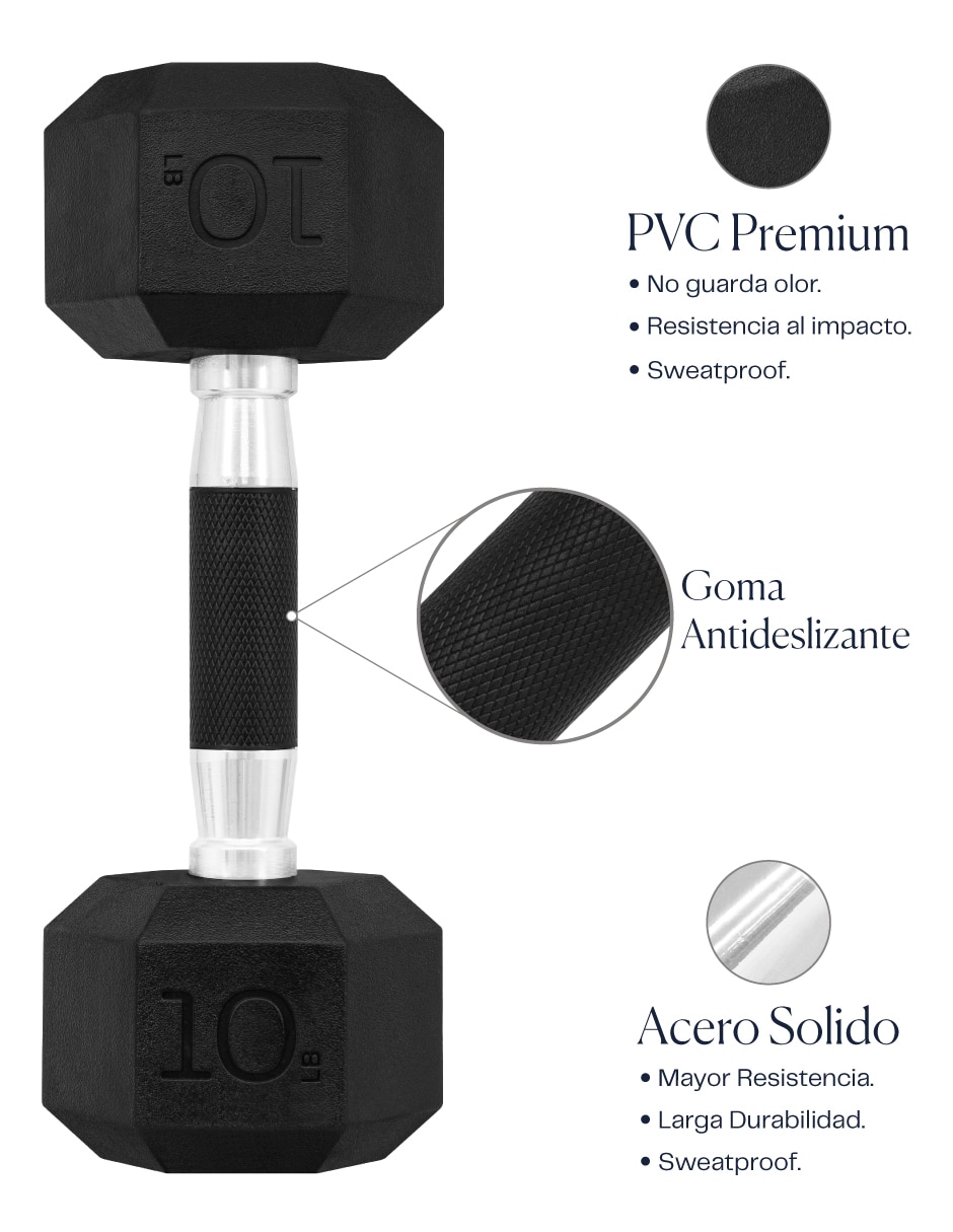 Set mancuernas de peso fijo 4