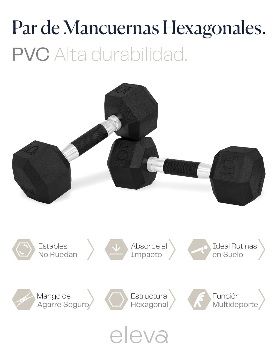 Set mancuernas de peso fijo 8