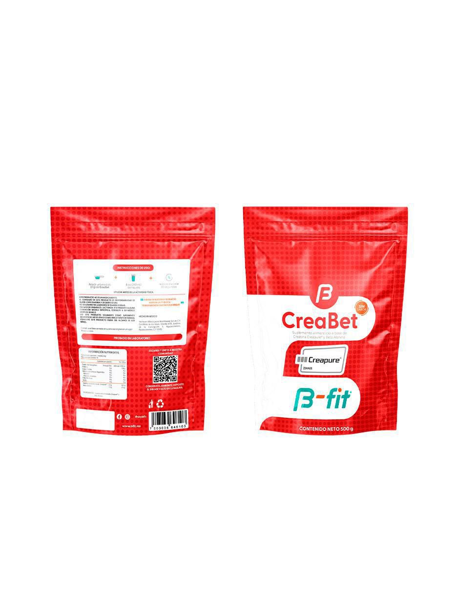 CreaBet 500 g con creatina monohidratada y beta alanina de 500 g