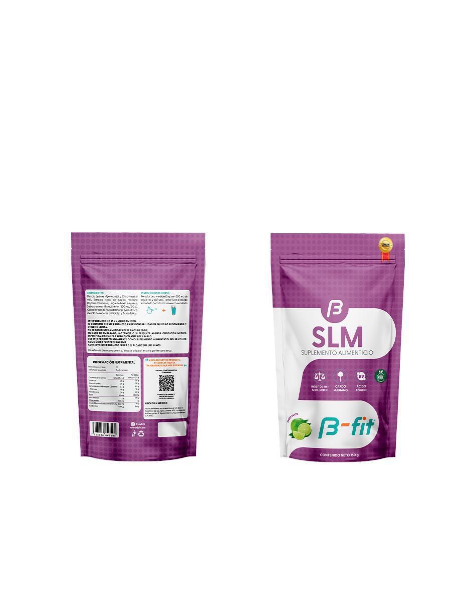 SLM Inositol con myo inositol sabor limón de 150 g 3