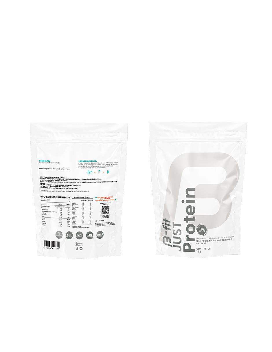 Just Protein con omega 2, aceite de salmón, dha y epa sabor original de 1 kg 3