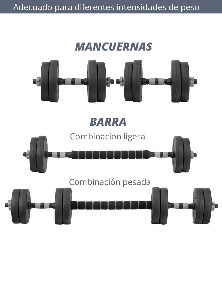 Set mancuernas de peso variable 2