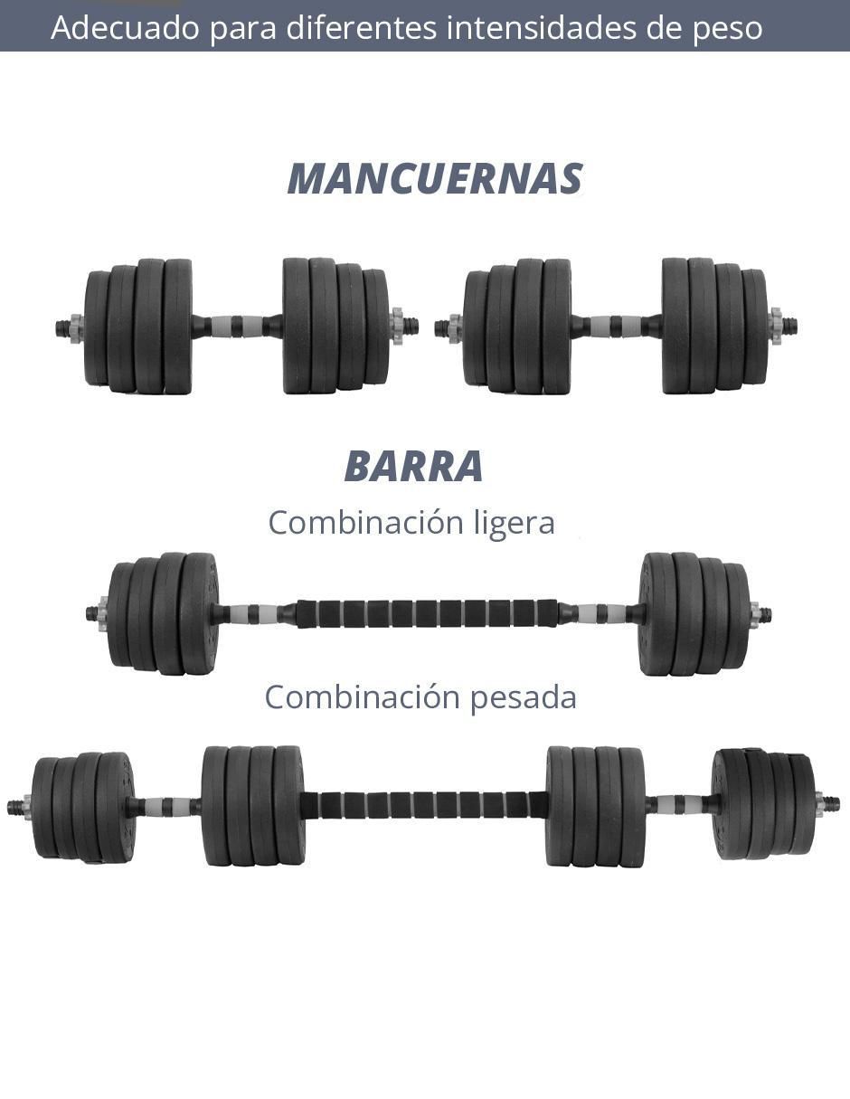 Set mancuernas de peso variable 2
