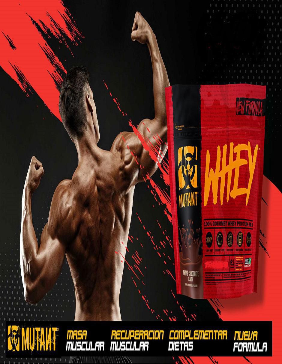 Proteina Whey Mutant sabor chocolate de 2 kg 2