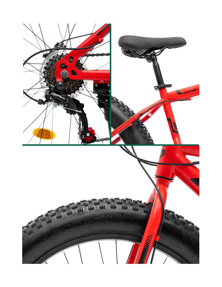 Bicicleta de montaña rodada 26 unisex 2