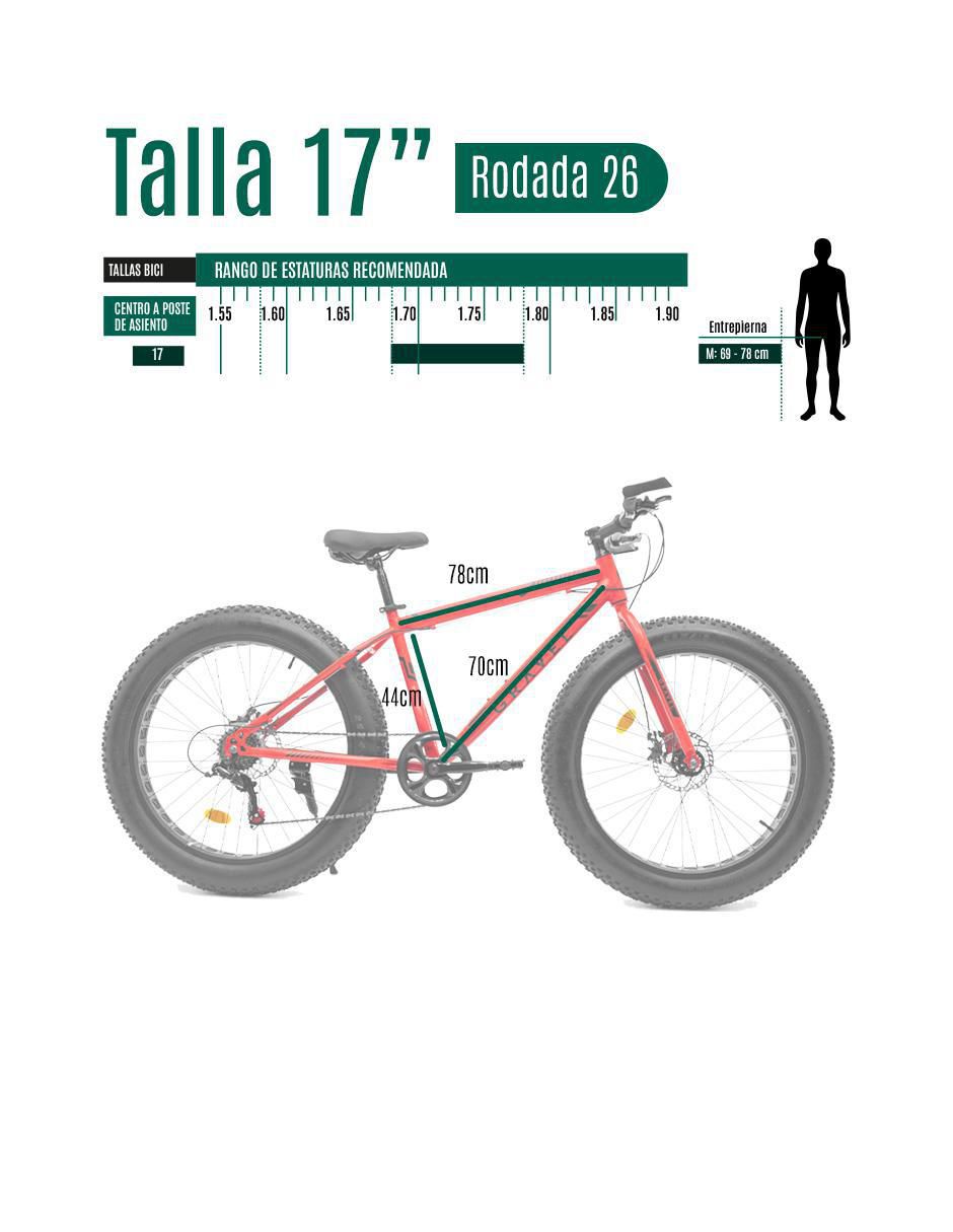 Bicicleta de montaña rodada 26 unisex 8