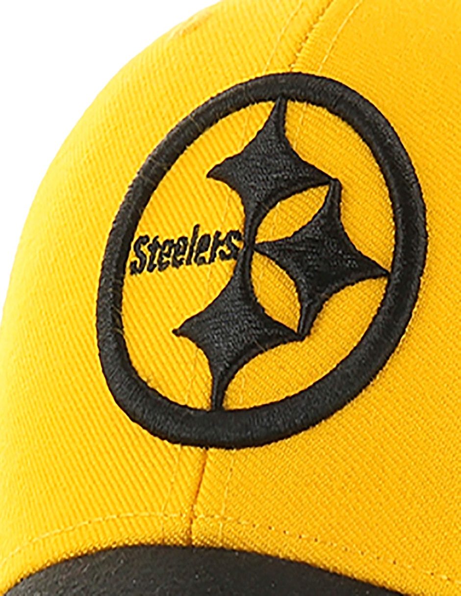 Gorra con visera curva velcro para fútbol americano Nfl Nfl Pittsburgh Steelers para adulto 4