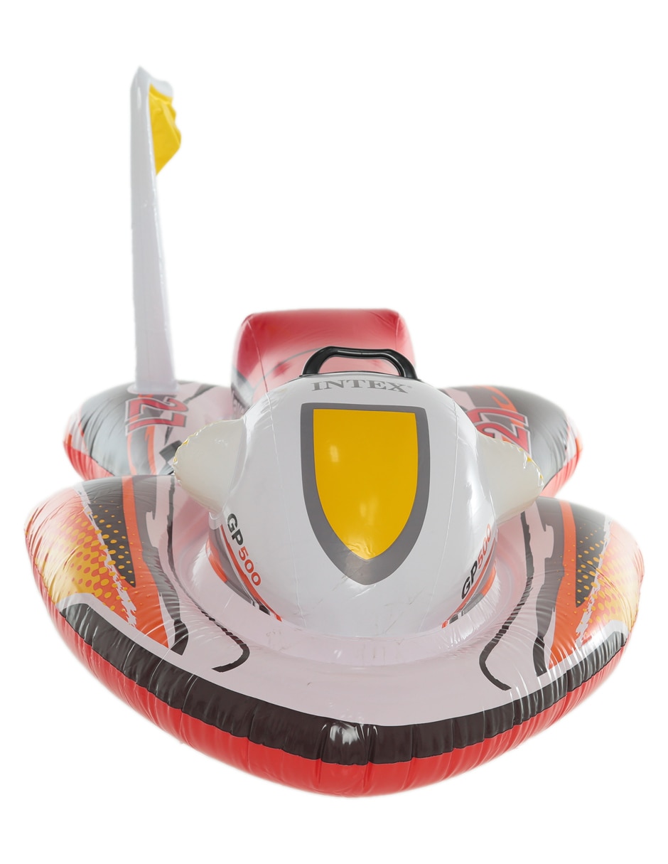 Inflable acuático forma de moto infantil