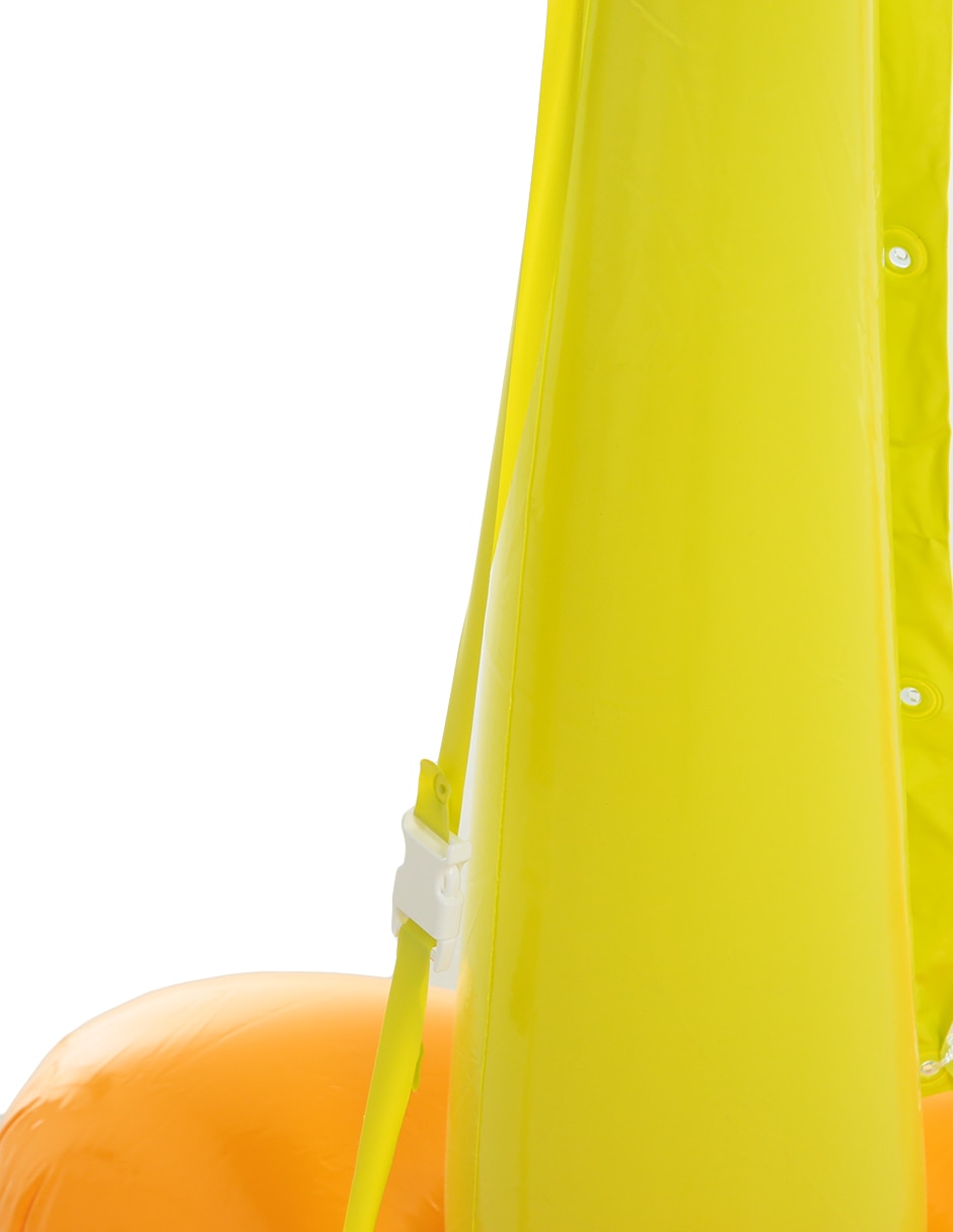 Inflable acuático forma de red de voleibol infantil