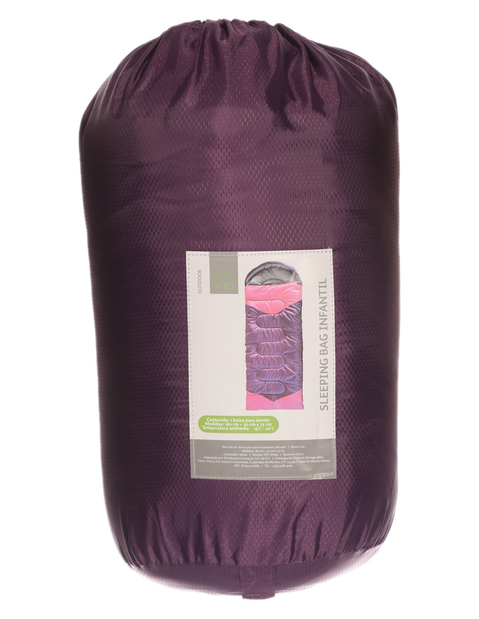BOLSA DE DORMIR X10 POLIÉSTER, MORADO