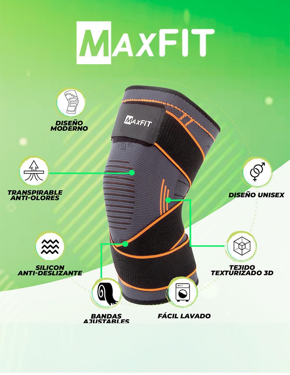 "rodillera" maxfit "de" poliéster