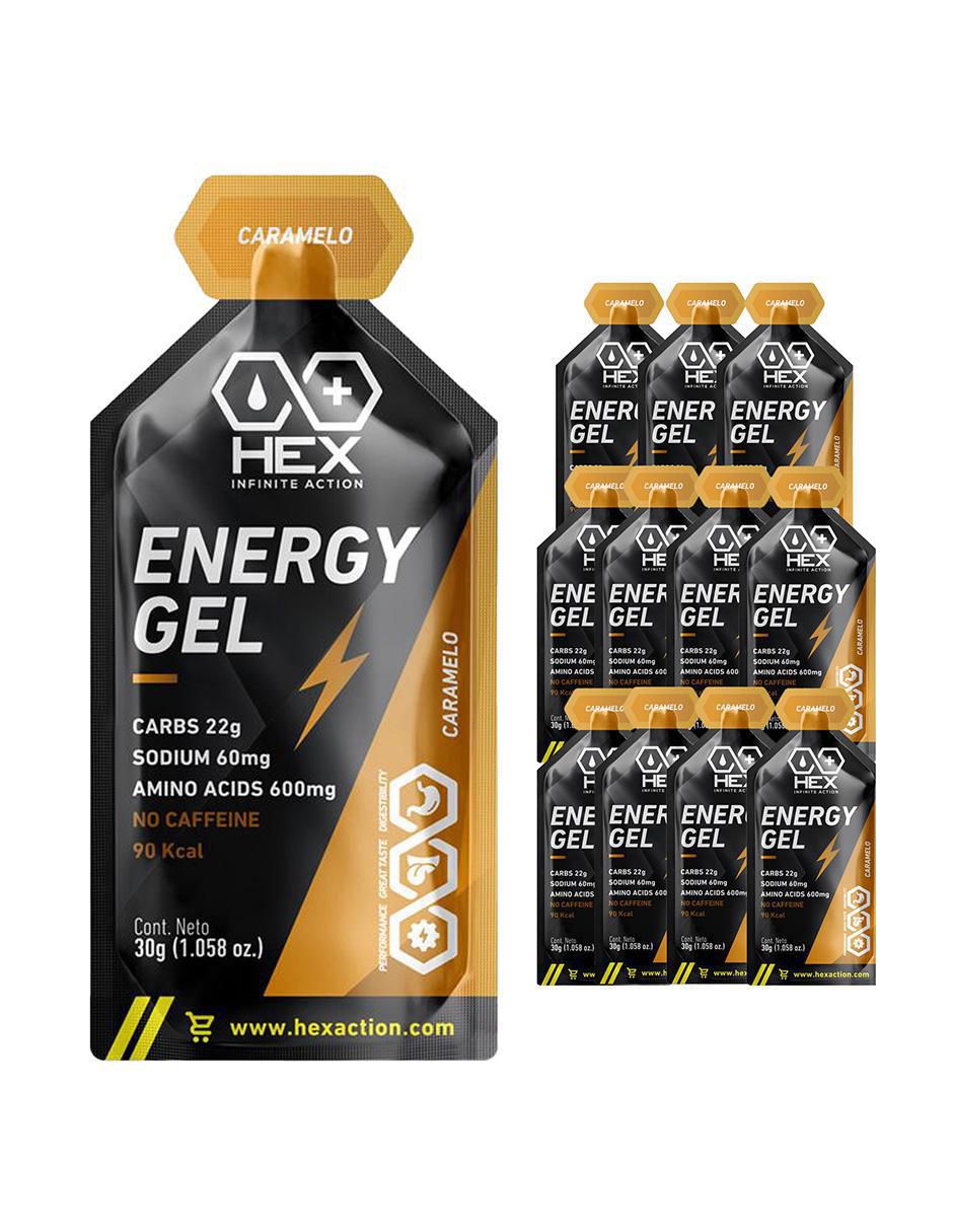 Energy Gel con aminoácidos, complejo b y sodio sabor caramelo 1