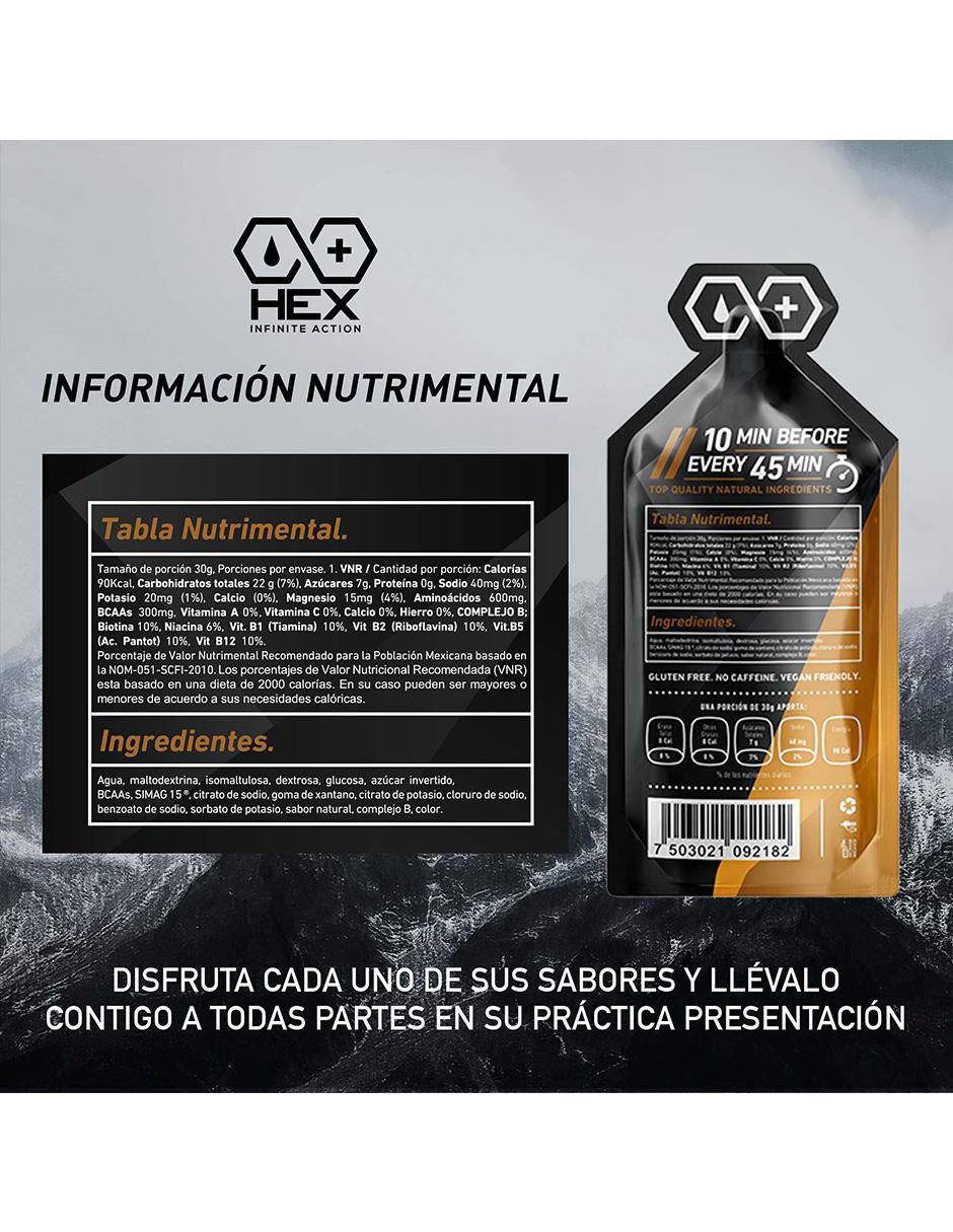 Energy Gel con aminoácidos, complejo b y sodio sabor caramelo 6