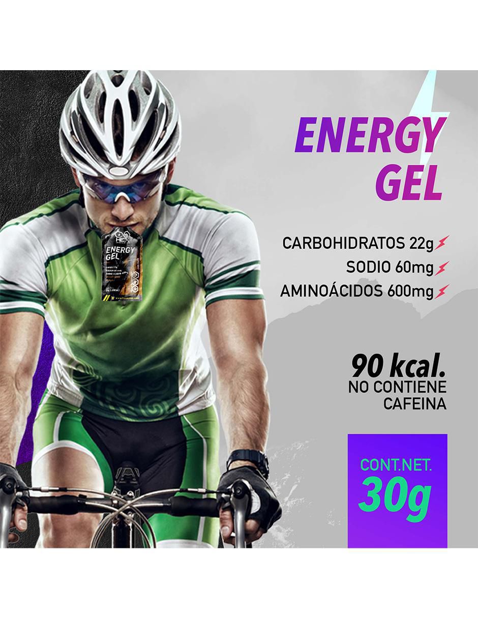 Energy Gel con aminoácidos, complejo b y sodio sabor chocolate
