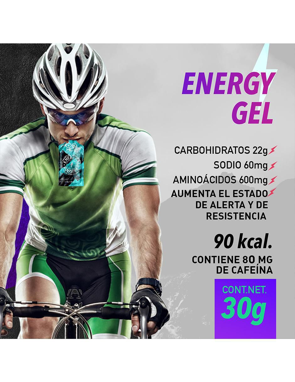 Energy Gel con Cafeina con aminoácidos, complejo b y sodio sabor menta con chocolate