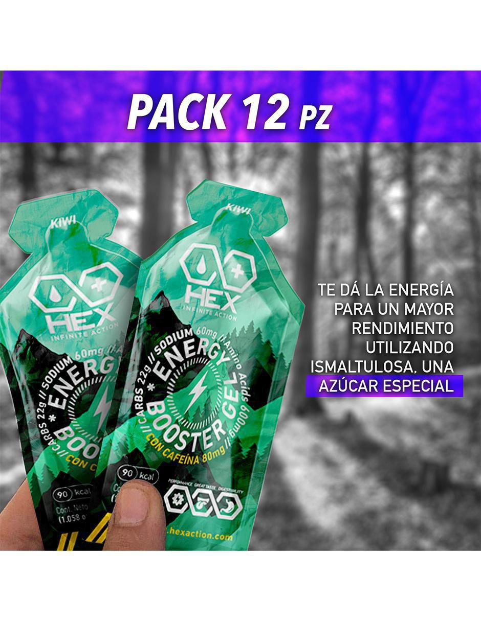 Energy Gel con Cafeina con aminoácidos, complejo b y sodio sabor kiwi 5