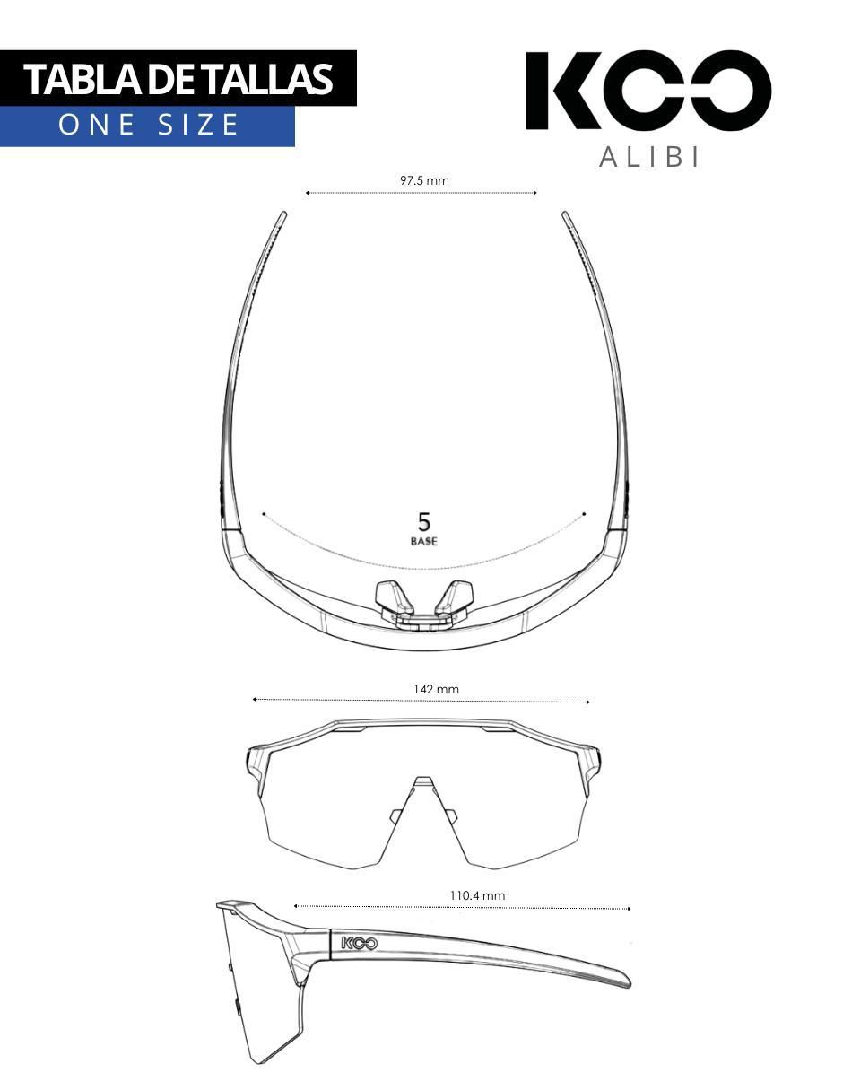 Lentes de ciclismo koo oey00009 alibi