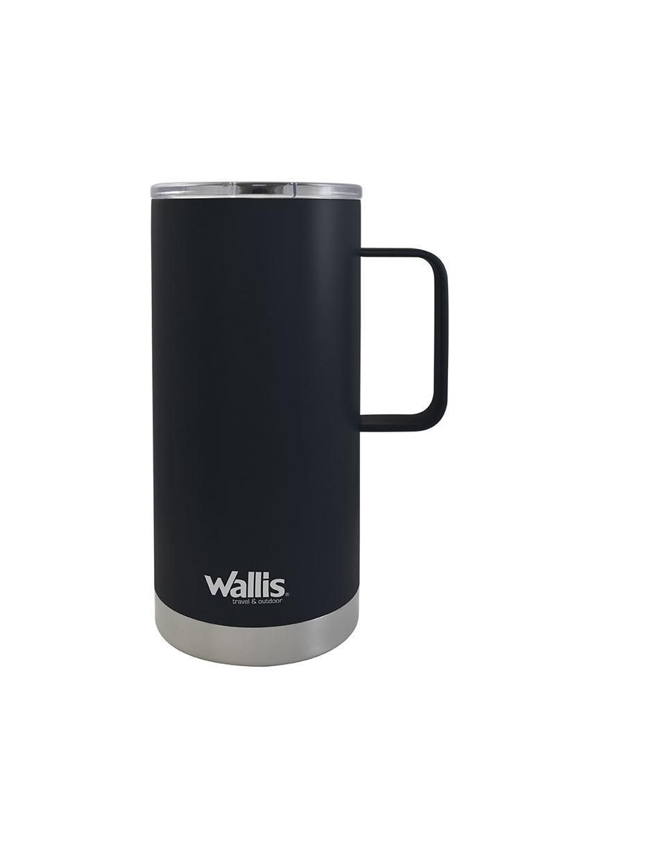 Taza térmica de acero inoxidable con tapa a presión 500 ml