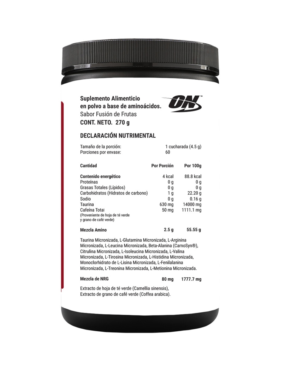 Essential Amin.o. con aminoácidos y electrolitos sabor frutas de 270 g 3