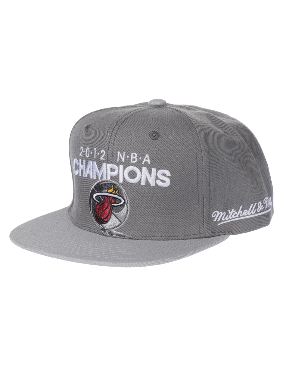 Gorra con visera plana snapback Nba Miami Heats para adulto 3
