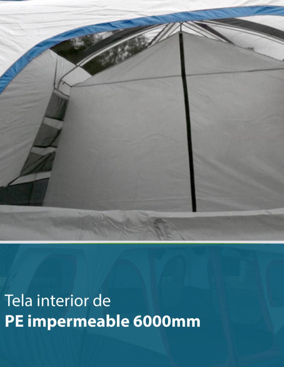 Tienda de campaña familiar para 5-12 personas impermeable con 2  habitaciones amplias