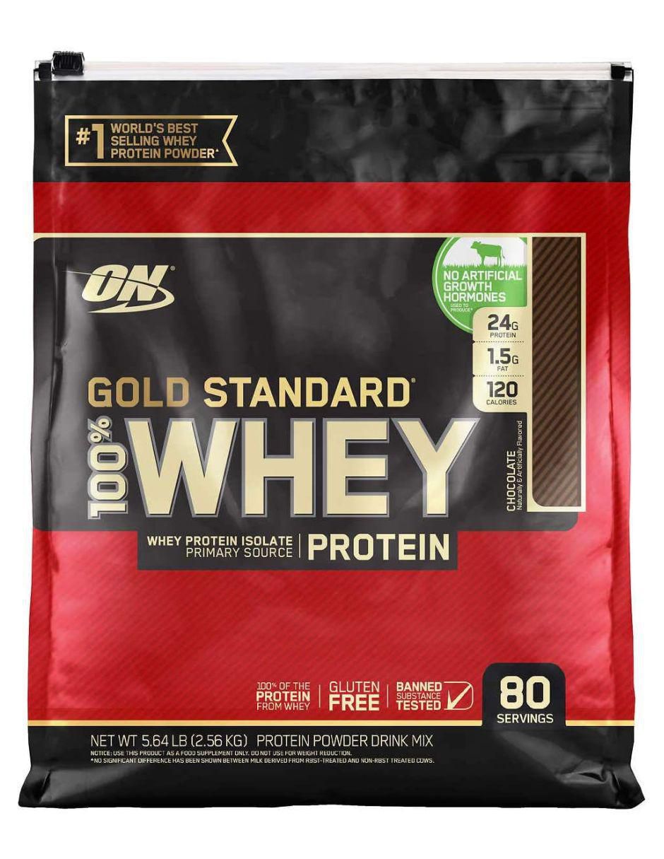 Gold Standard 100% Whey con proteína de suero de leche sabor chocolate de 2.4 kg 1